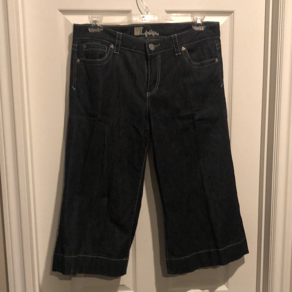 KUT from the Kloth Crop jeans with flare leg